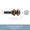 Kenney Mfg Kenney Kendall 5/8" Standard Decorative Window Curtain Rod, 48-86", Oil Rubbed Bronze KN71719V1 - alternate 3